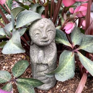 Admiring Jizo Concrete Statue