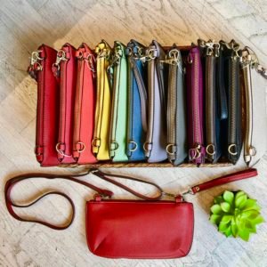 Vegan Leather Crossbody Bag (Various Colors)