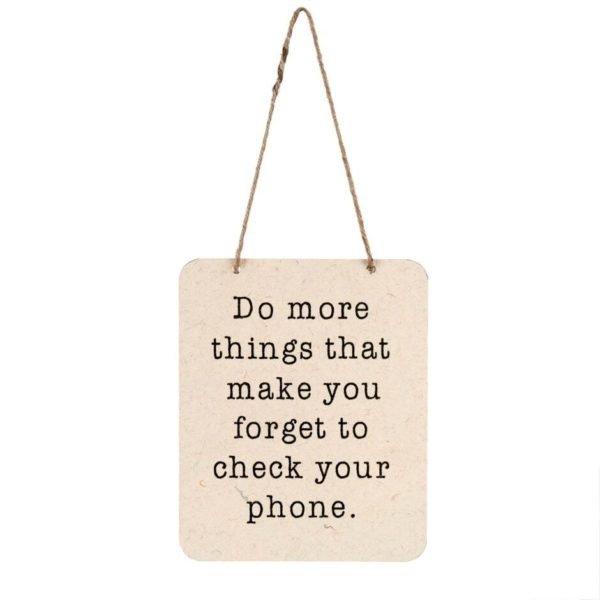 Forget Your Phone Sign Plum Forget Your Phone Sign Plum