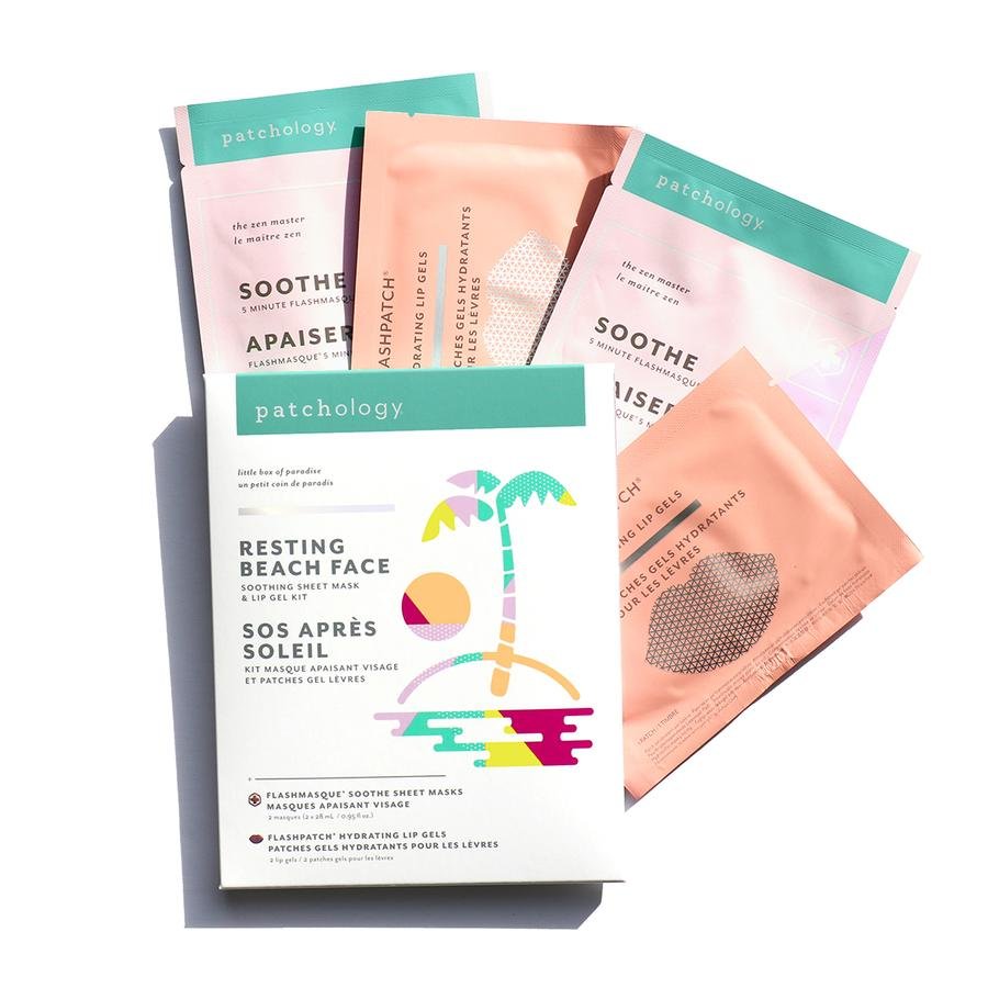 Resting Beach Face Kit by Patchology Plum